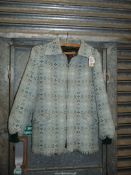 A vintage 1970's Welsh wool tapestry short Jacket.