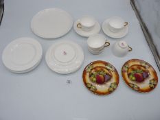 A quantity of Royal Worcester and Aynsley teaware, (one cup a/f).