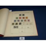 A red Schauber Stamp Album - a specialist GB album of Queen Victoria to Queen Elizabeth II