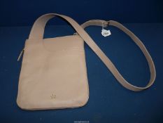 A Radley of London blush leather shoulder bag.