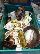 A large quantity of china including Torquay ware, novelty Acorn cruet set, two Denby coffee cups,
