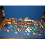 A quantity of Matchbox and Dinky cars, lorries, etc.