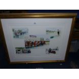 A framed and mounted horse racing Limited Edition Print no.