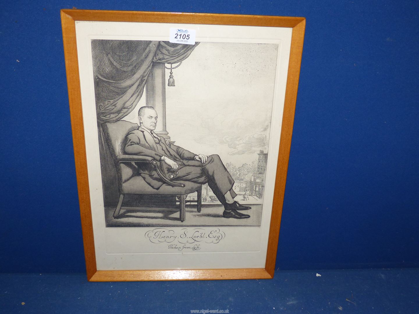 A Print of Henry S. Loebl Esq. taken from life.
