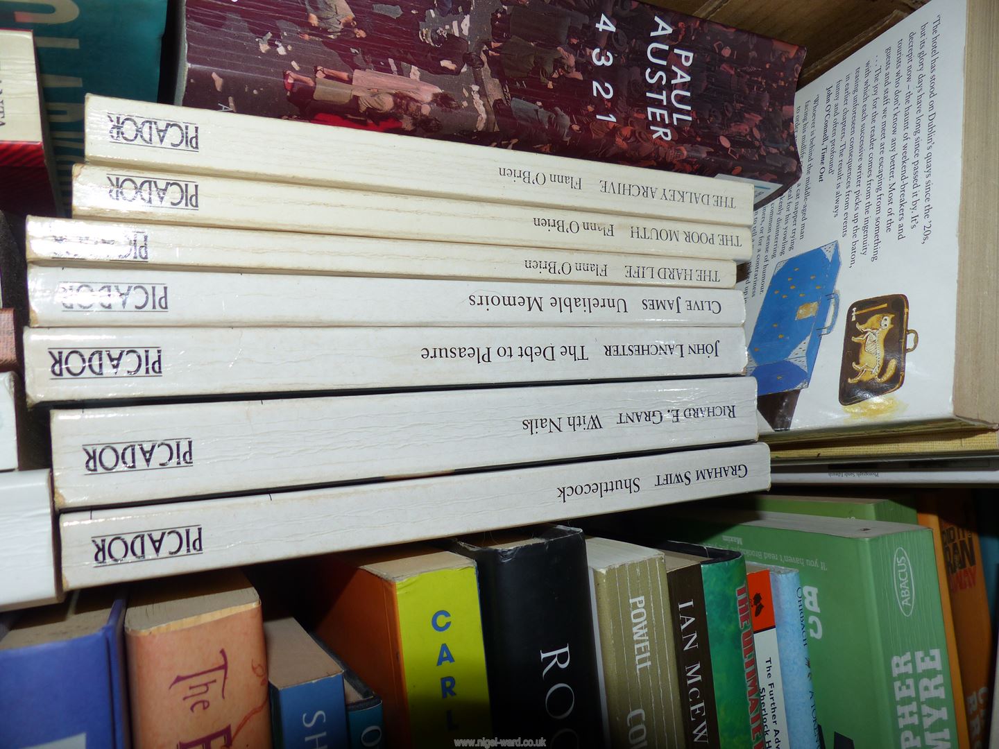 A box of books to include; Bill Bryson, Christopher Brookmyre, Patrick McCabe, etc. - Image 2 of 3