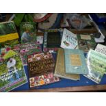 A quantity of gardening books.