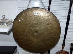 A large Bronze Dinner Gong, 21 1/2'' diameter.