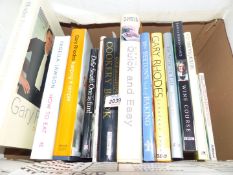 A quantity of cookery books to include; Gary Rhodes, Nigella Lawson, Mrs Beeton's Household Tips,