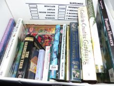 A box of Gardening books including; Bringing a Garden to Life, Passion Flowers by John Vander Plank,