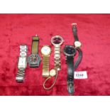 A quantity of gents and ladies wristwatches including Lorus, Avia, Timex, Identity etc.