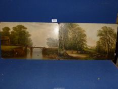 A pair of 19th century well executed Oils on board,