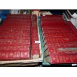Two crates containing 23 volumes of Encyclopedia Britannica copyright 1953.