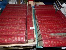 Two crates containing 23 volumes of Encyclopedia Britannica copyright 1953.