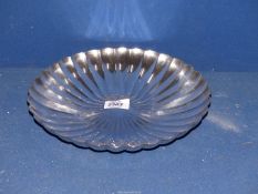 A Victorian silver plated dish by Elkington & Co., 10 1/2" diameter.