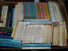 A box of assorted children's books including; LadyBird, Beatrix Potter, Observers, Paddington Bear,