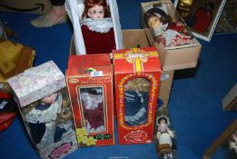 A box of costume dolls.