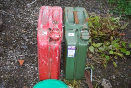 Two Jerry Cans.