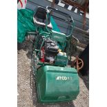 An Atco Royale 20E cylinder by Stratton engine mower, having key start with seat and roller,