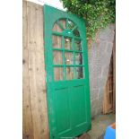 A part glazed exterior door,