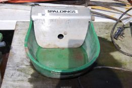 A Spalding water drinker with ball valve.