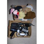 A quantity of Children's soft toys, and hair care equipment.