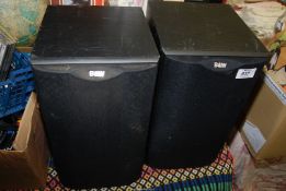 A pair of B & W speakers.