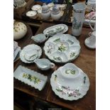 A quantity of Royal Worcester 'Herb collection' to include wild thyme teacup, bay sugar bowl,