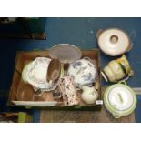 A quantity of Poole pottery to include a gravy boat and dish, dessert bowls and serving bowls,