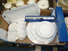A quantity of Royal Worcester 'Forget me Not' china including cups, saucers, tea plates,