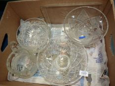 A quantity of glass including bowls, vases, water jug, etc.