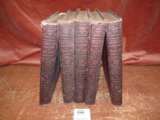 Five volumes of Cassell's History of England. (vol. 2 missing).