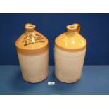 Two stoneware jars, one H.J. Smith Bro.