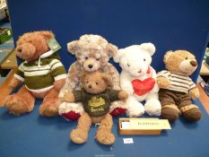 A box of Harrod's Teddy Bears, one 1999 and Domino game.