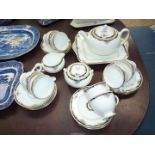 A Wedgwood 'Osbourne' tea service for eight people, with teapot.