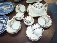 A Wedgwood 'Osbourne' tea service for eight people, with teapot.