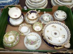 A quantity of cabinet cups and saucers to include Minton, Lorraine Noritake,