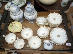 A quantity of china to include Carlton ware leaf bowl,