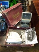 A Zeiss Ikon Moviscop 16mm Cine film Viewer a/f together with a boxed MiniCine Projector, a/f.