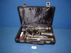 A Mistral Clarinet, cased.