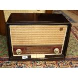 A Phillips Bakelite radio, 12'' x 16".