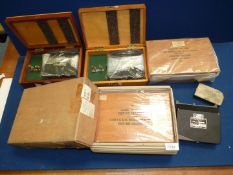 Five 14A Camera Aircraft G.G.S. Recorder units, 4 in fitted wooden boxes, a/f.