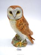 A Beswick Barn Owl figure, 8" tall.