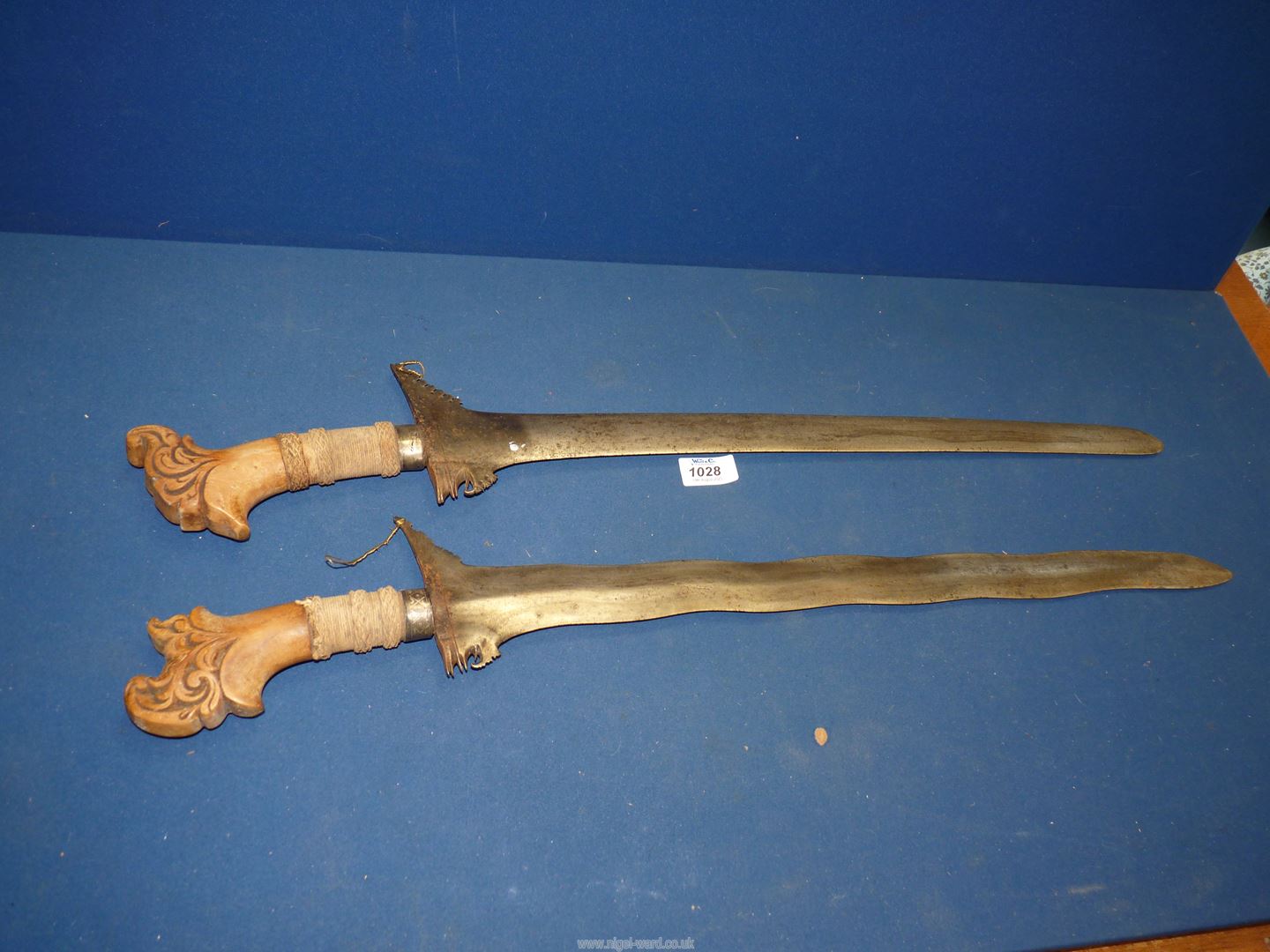 Two collectable 19th century Borneo Head-hunter's swords,