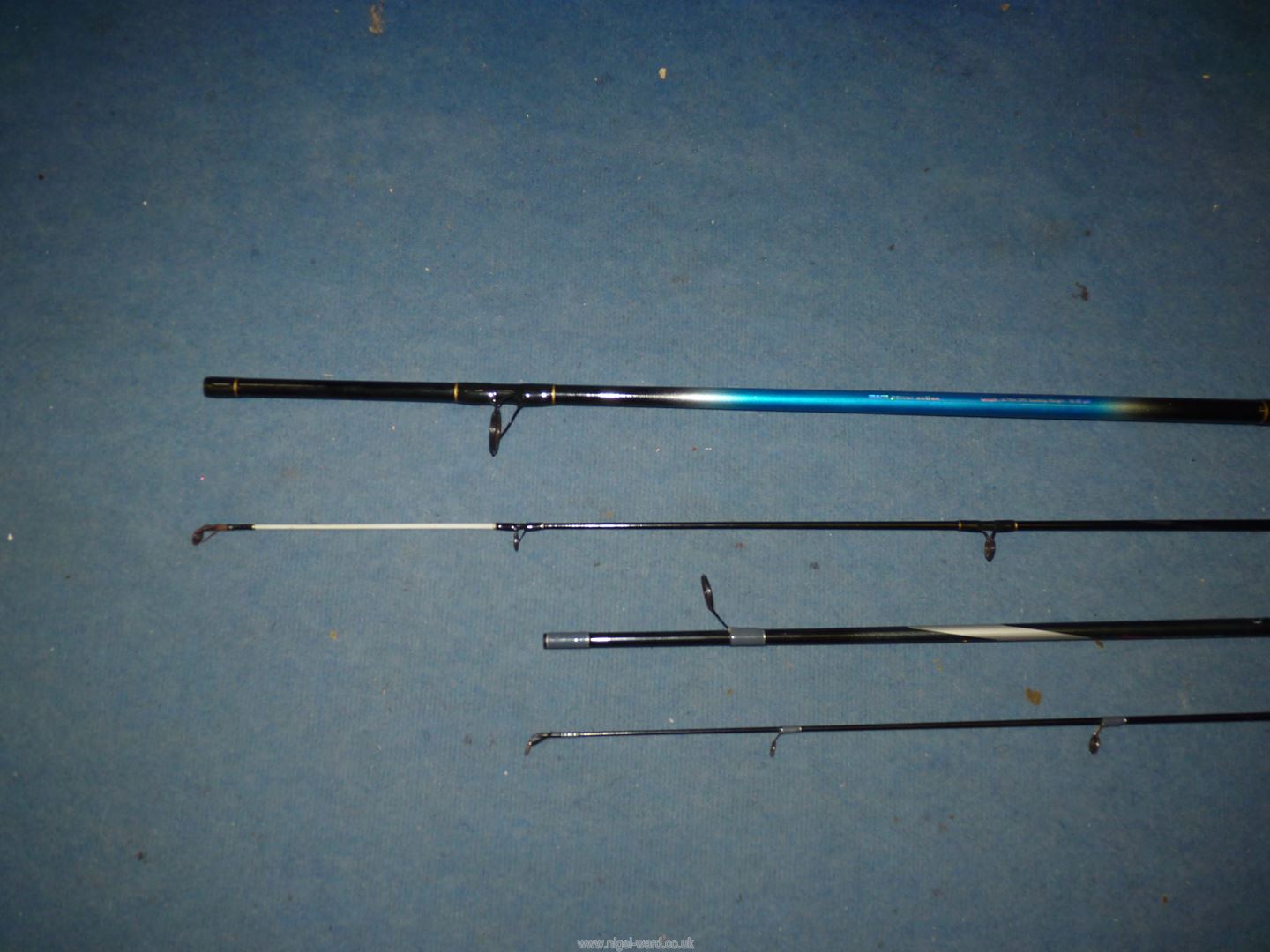 A Koike-Heimdall spin 270 9' rod, two sectional, along with Ron Thompson Superior, 7' spin rod. - Image 3 of 5