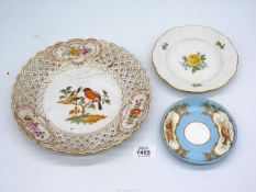 A fine Meissen side plate, early 20th century,