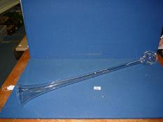 A glass Yard of ale, 37" long.