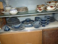 A "Thai Celadon" six place setting Dinner service comprising various plate sizes, rice bowls,