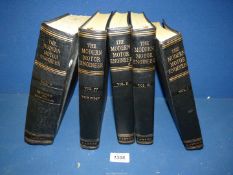 A set of five volumes for "The Modern Motor Engineer" by Arthur W.