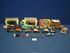 A small quantity of toy cars,