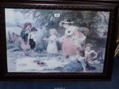 A large Frederick Morgan Print, "Won't you have some", 36" x 25 1/2".